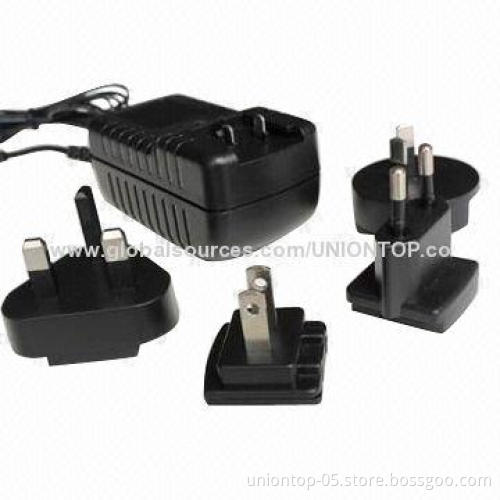 12V/1.5A Power Adapter with Interchangeable Plug